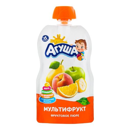 AQUŞA UŞAQ PÜRESİ 90 Q MULTİ MEYVƏ şəkli