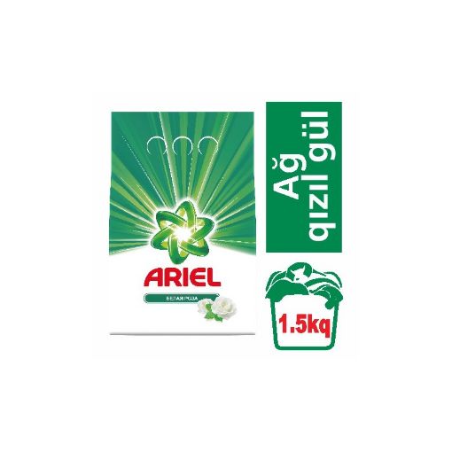 ARİEL YUYUCU TOZ 1.5 KQ AĞ QIZILGÜL şəkli