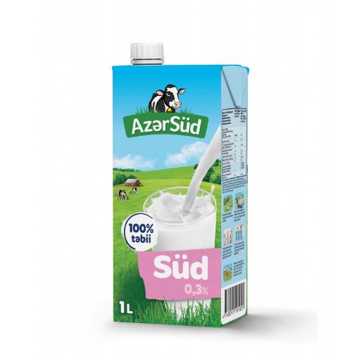 AZƏRSÜD 0,3% 1 LT TETRA PAK şəkli