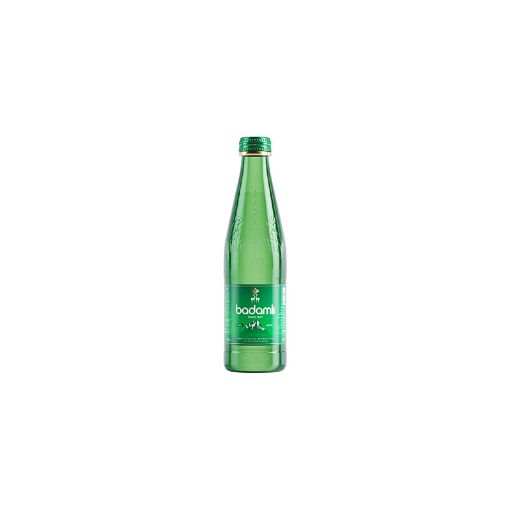 BADAMLI SU 300 ML QAZLI ŞÜŞƏ şəkli