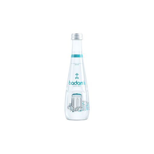 BADAMLI SU 330 ML QAZSIZ PREMİUM ŞÜŞƏ şəkli
