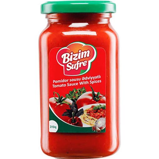 BIZIM SUFRE POMİDOR SOUSU 310 Q ƏDVİYYAT şəkli