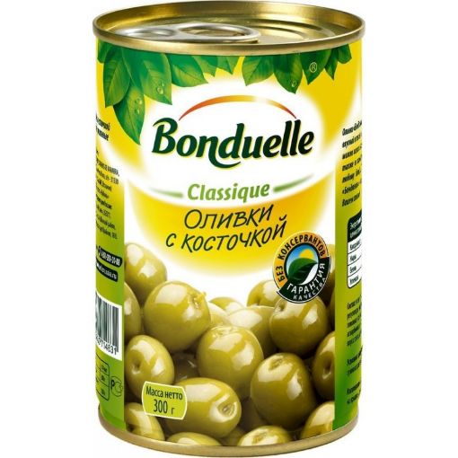 BONDUELLE YAŞIL ZEYTUN 314 Q TUMLU TNK şəkli