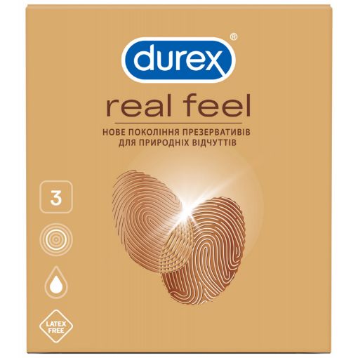 DUREX PREZERVATİV 3 LÜ REAL FEEL şəkli