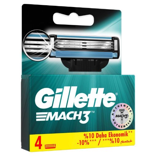 GILLETTE MACH 3 TƏRAŞ BIÇAĞI 4 ƏDƏD şəkli