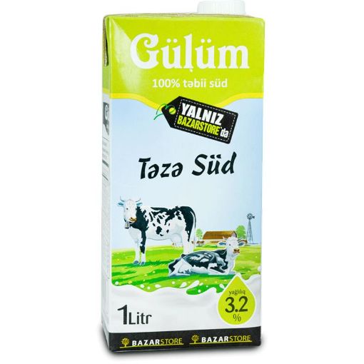 GÜLÜM SÜD 3,2 % YAĞLI 1 LT şəkli