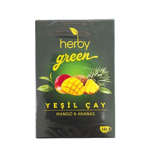 HERBY YAŞIL ÇAY 18Lİ MANQO ANANAS şəkli