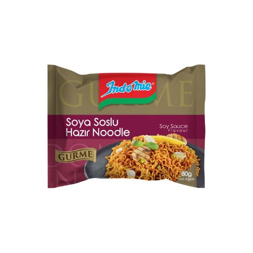 INDOMİE HAZIR ƏRİŞTƏ 80 Q SOYA SOSLU şəkli