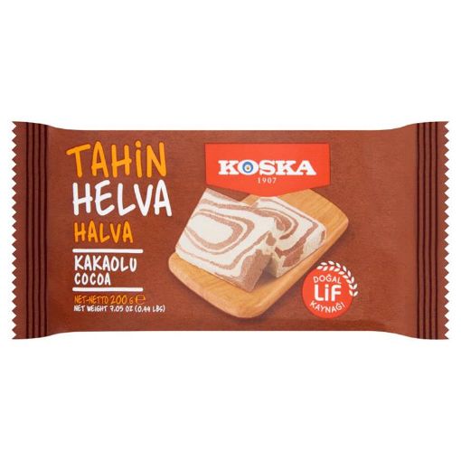 KOSKA TAHİN HALVA 200 Q KAKAOLU şəkli