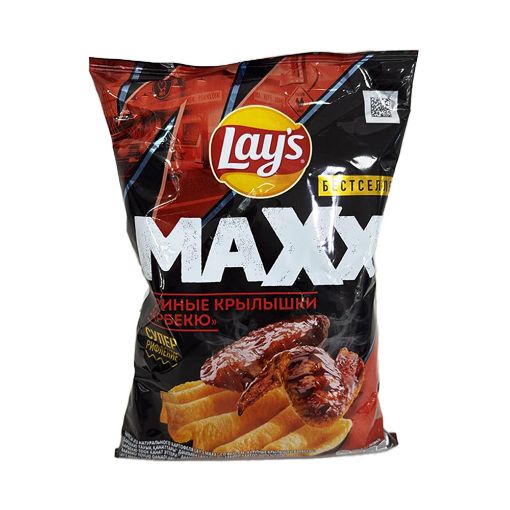 LAYS MAXX CIPS 100 Q TOYUQ QANADLARI BBQ şəkli