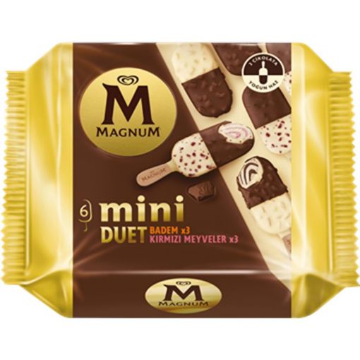 MAGNUM MİNİ DONDURMA 360 ML BADAM BÖYÜRT şəkli