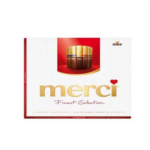 MERCİ FINEST SEL. ŞOKOLAD 400 Q QIRMIZI şəkli