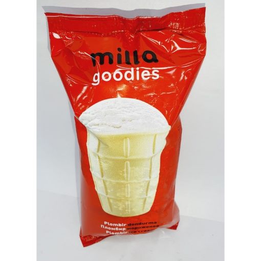 MİLLA DONDURMA 125 ML PLOMBİR STƏKAN şəkli