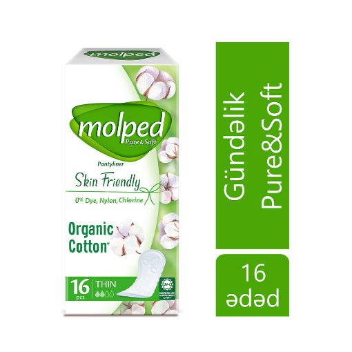 MOLPED GÜNLÜK QADIN BEZİ 16 LI PURE&SOFT şəkli