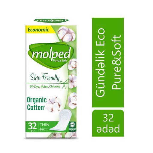 MOLPED GÜNLÜK QADIN BEZİ 32 Lİ PURE SOFT şəkli