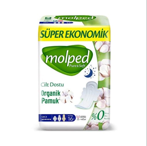 MOLPED QADIN BEZİ 16 LI PURE&SOFT GECƏ şəkli