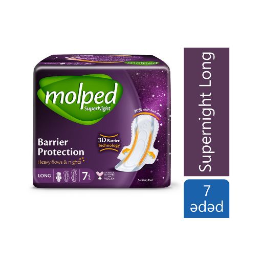 MOLPED QADIN BEZİ 7 Lİ NORMAL SUPERNİGHT şəkli