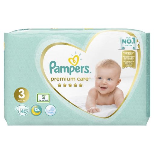 PAMPERS PREMIUM UŞAQ BEZİ N3 40 LI 6-10 şəkli