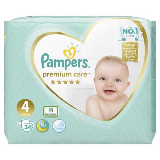 PAMPERS PREMIUM UŞAQ BEZİ N4 34 LU 9-14 şəkli