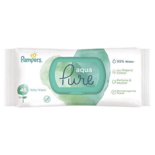 PAMPERS YAŞ DƏSMAL 48 Lİ AQUA MINERAL şəkli