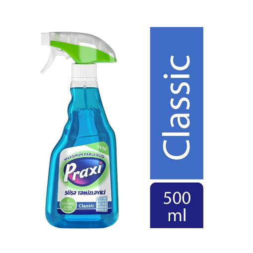 PRAXI CLASSIC ŞÜŞƏ TƏMİZLƏYİCİ 500 ML şəkli