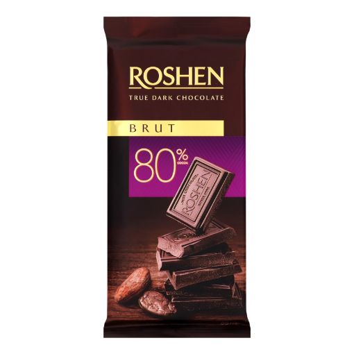 ROSHEN BITTER ŞOKOLAD 85 Q KAKAOLU 80% şəkli