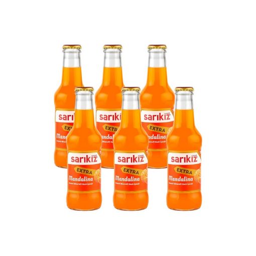SARIKIZ MİNERAL SU 200 ML 6LI MANDALİN şəkli