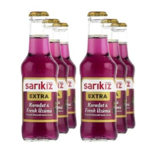 SARIKIZ MİNERAL SU 200 ML 6LI TUT ÜZÜM şəkli