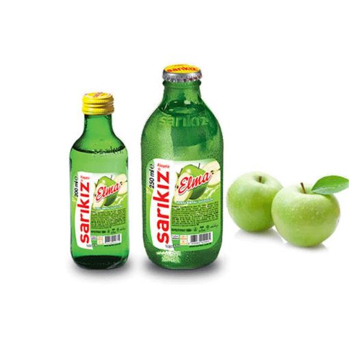 SARIKIZ MİNERAL SU 200 ML ALMALI ŞÜŞƏ şəkli