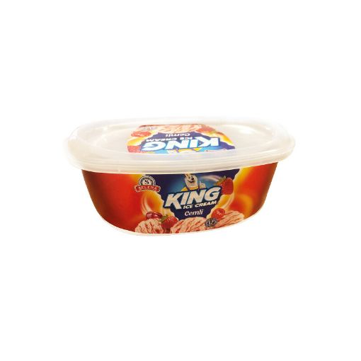 SELENA KİNG DONDURMA 450 Q PLOMBİR CEMLİ şəkli