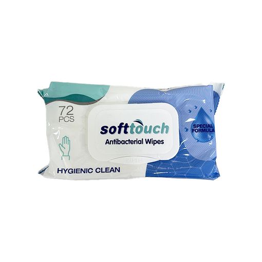 SOFT TOUCH YAŞ DƏSMAL 72 Lİ ANTİBAKTRİAL şəkli