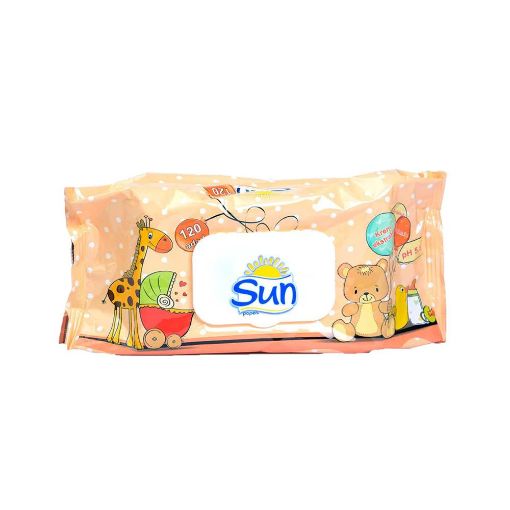 SUN YAŞ DƏSMAL 120 Lİ PLASTİK QAPAQLI şəkli