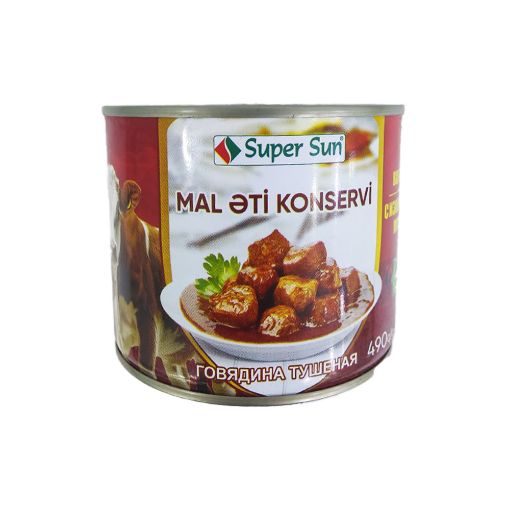 SUPER SUN MAL ƏTİ KONSERVİ 490 Q BOL ƏT şəkli