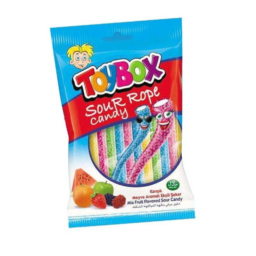 TOYBOX SOUR ROPE CANDY 80 Q şəkli