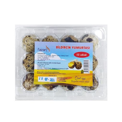 YUMURTAŞKA BİLDİRÇİN YUMURTASI 12Lİ şəkli
