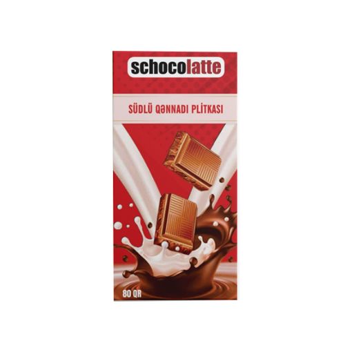 SCHOCOLATTE ŞOKOLAD 80 Q SÜDLÜ QƏNNADI şəkli