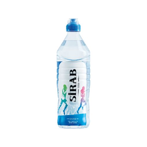 SIRAB QAZSIZ SU 750 ML SPORT QAPAQ şəkli